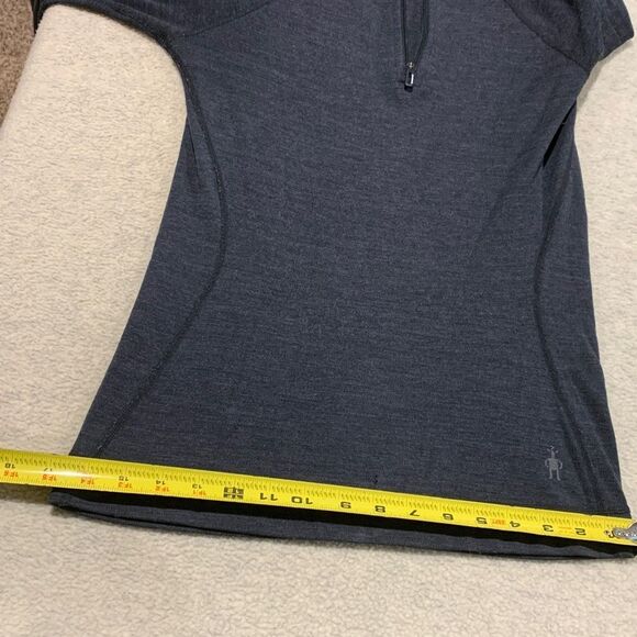 Smartwool Charcoal Quarter-Zip Sweater, XS ladies - Picture 7 of 11
